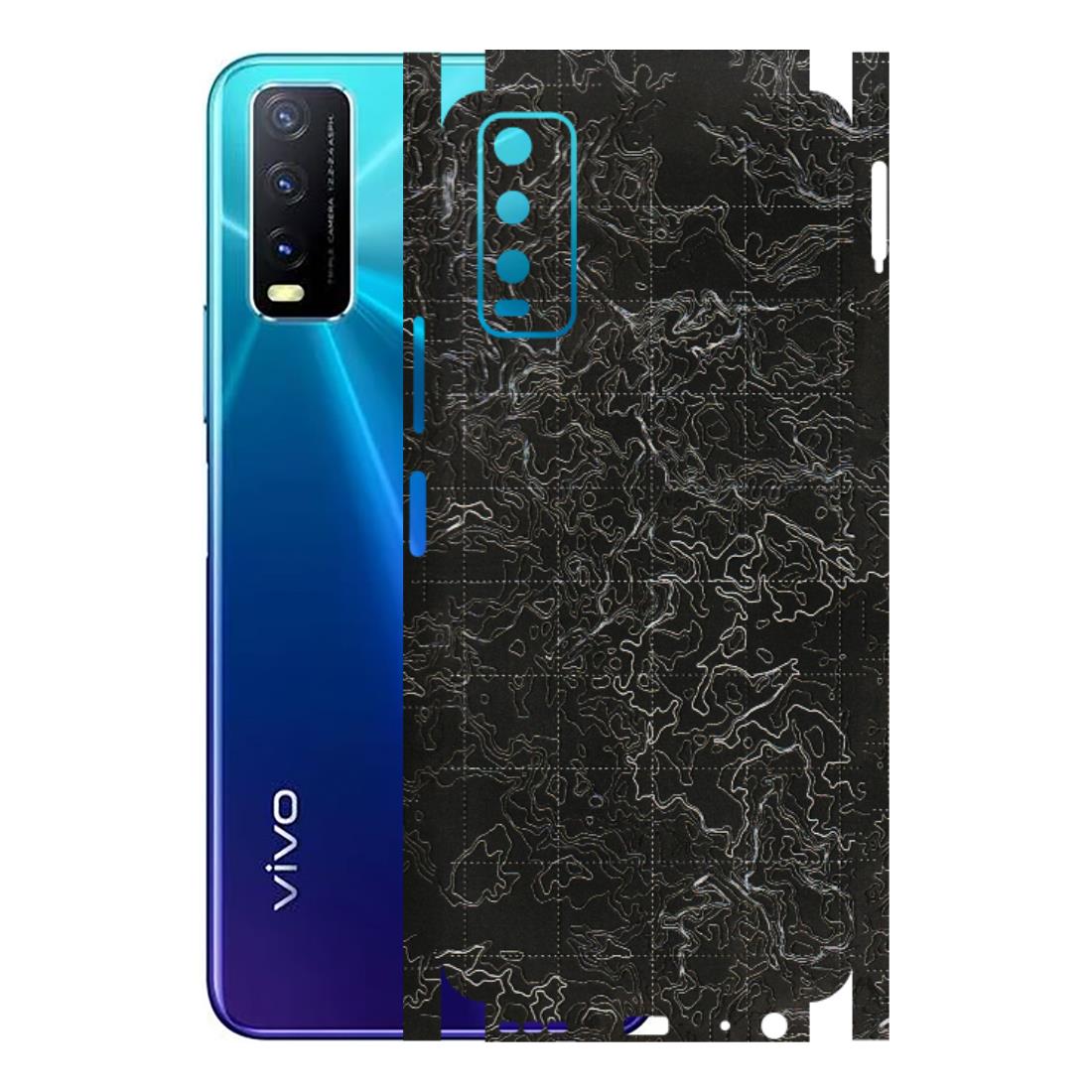 VIVO Y Series Phone Skins (All Models) - Black map Texture - 3D Embossed Finish (L-201) Vivo Y20i
