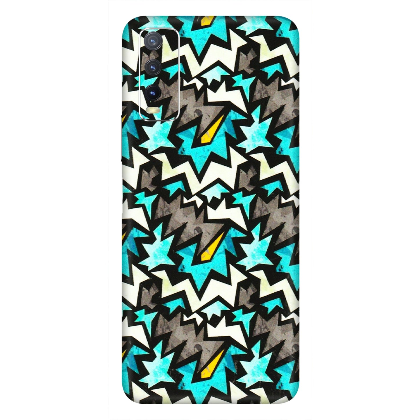 VIVO Y Series Phone Skins (All Models) - Funky Zig Zag - 3D Embossed Finish (L-223) Vivo Y20i