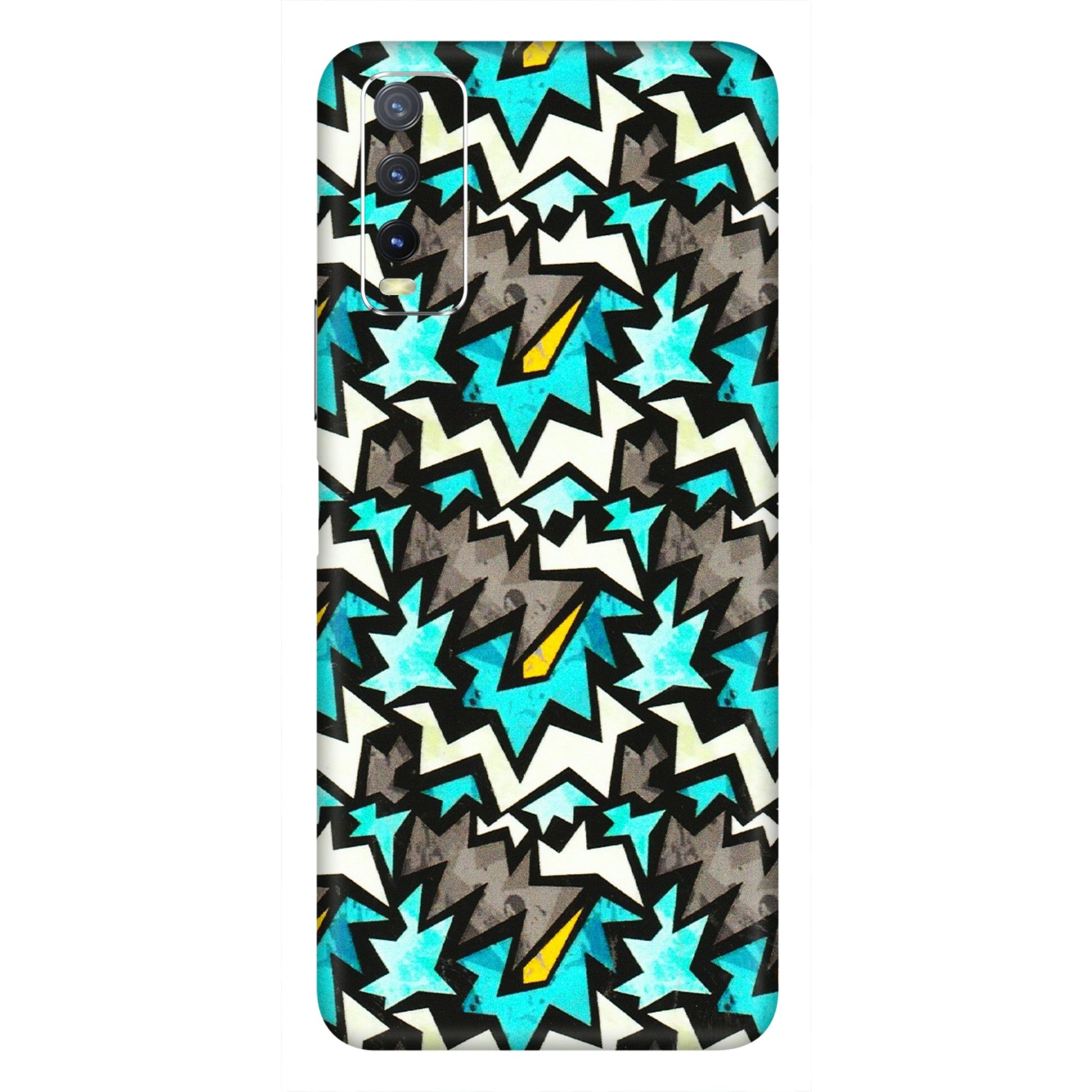 VIVO Y Series Phone Skins (All Models) - Funky Zig Zag - 3D Embossed Finish (L-223) Vivo Y20i