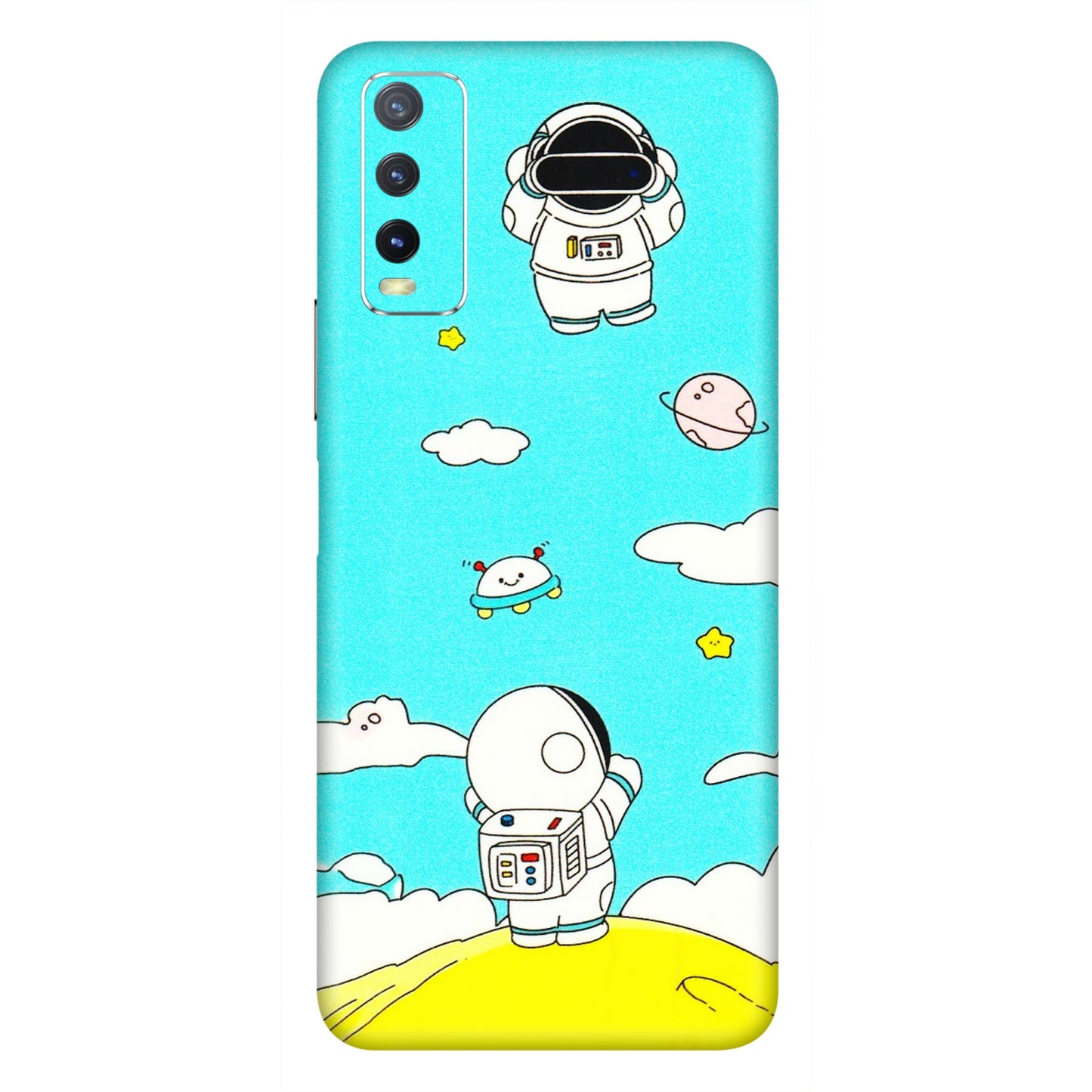 VIVO Y Series Phone Skins (All Models) - Blue Skies Astro Float - 3D Embossed Finish (L-230) Vivo Y20i
