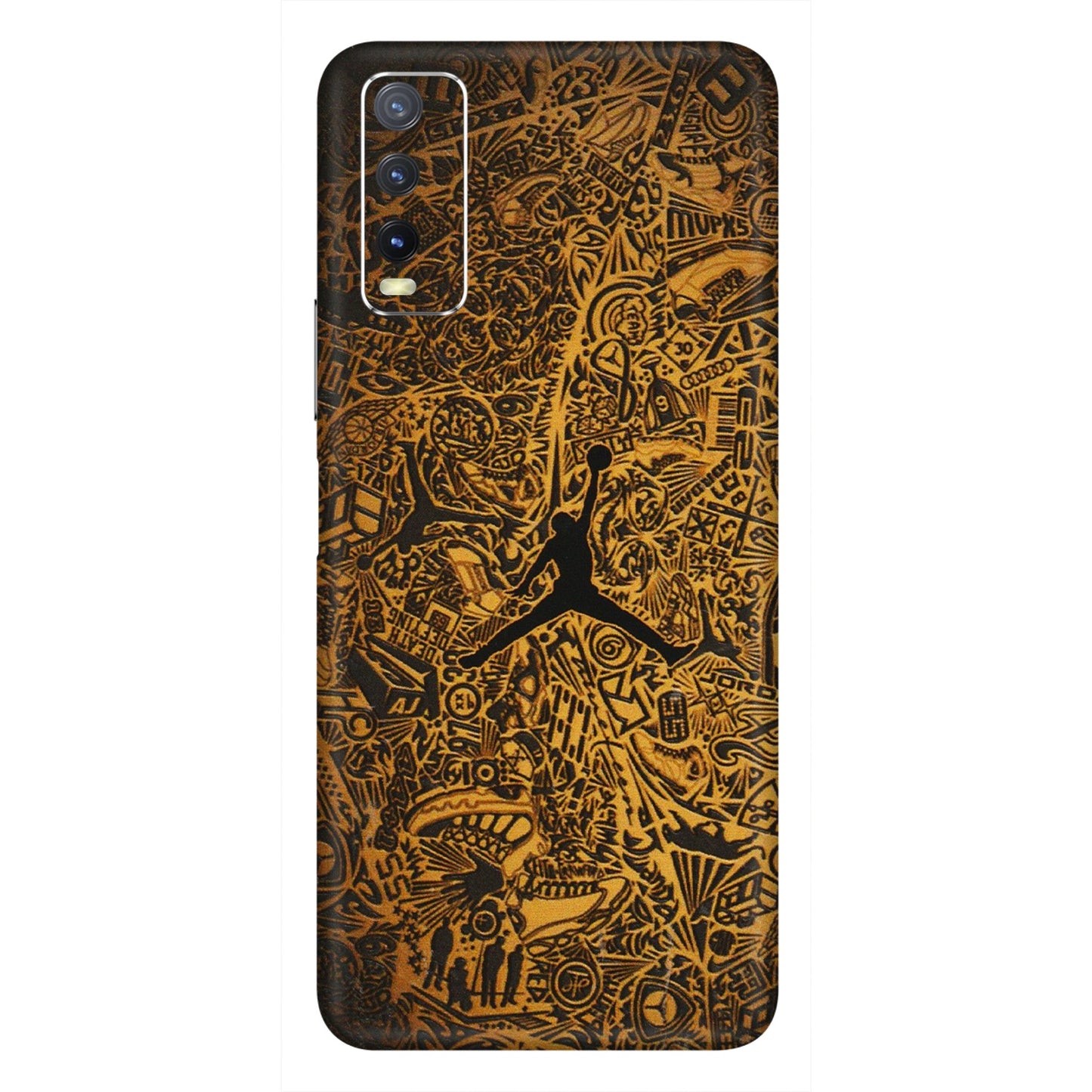 VIVO Y Series Phone Skins (All Models) - Premium Gold Basketball Player - 3D Embossed Finish (L-236) Vivo Y20i