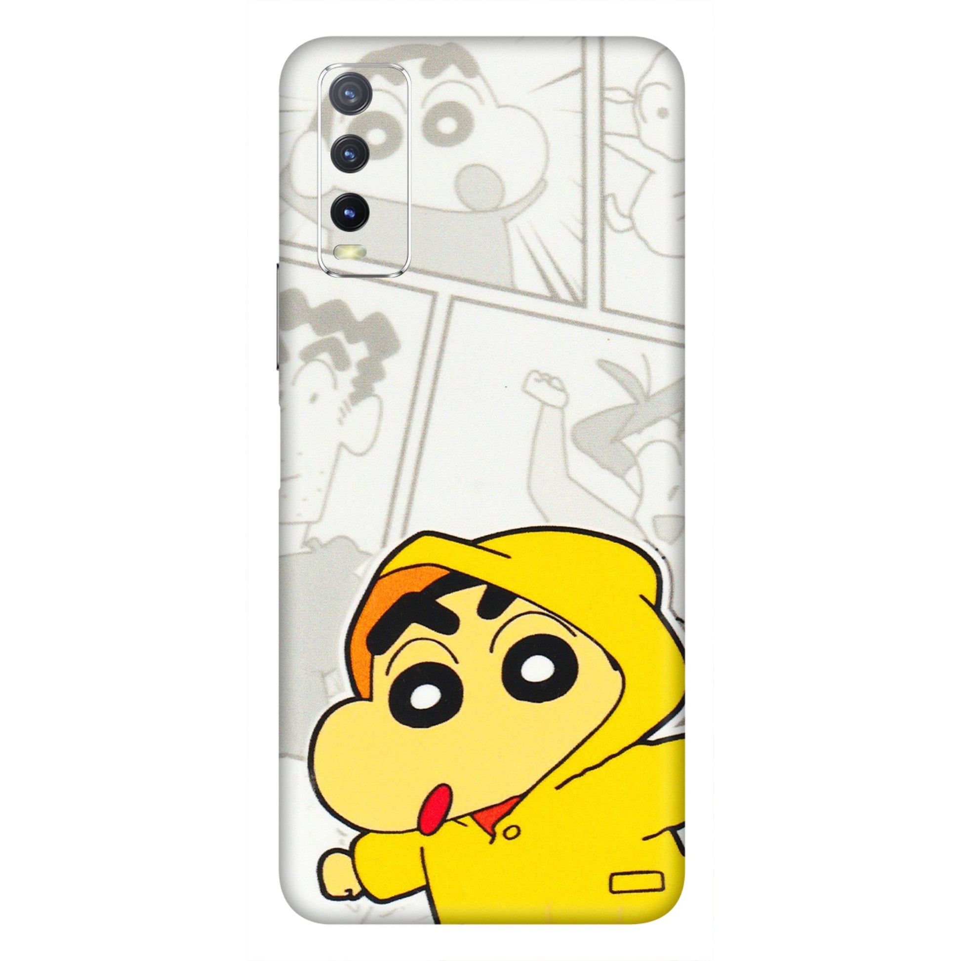 VIVO Y Series Phone Skins (All Models) - Yellow Shinchan Comic - 3D Embossed Finish (L-246) Vivo Y20i