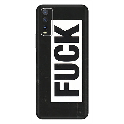 VIVO Y Series Phone Skins (All Models) - The F Word - 3D Embossed Finish (L-255) Vivo Y20i