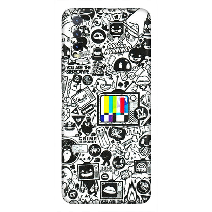 VIVO Y Series Phone Skins (All Models) - Doodles Positive Art - 3D Embossed Finish (L-263) Vivo Y20i