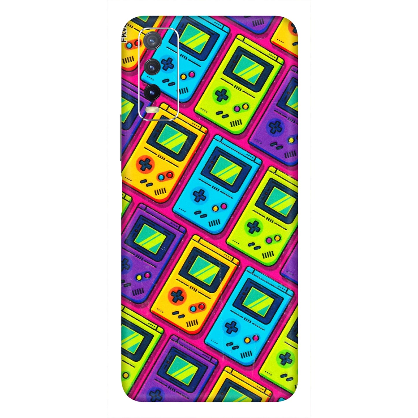 VIVO Y Series Phone Skins (All Models) - Gameboy Colourful - 3D Embossed Finish (L-266) Vivo Y20i