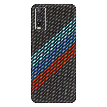 VIVO Y Series Phone Skins (All Models) - Carbon BM - 3D Embossed Finish (L-302) Vivo Y20i