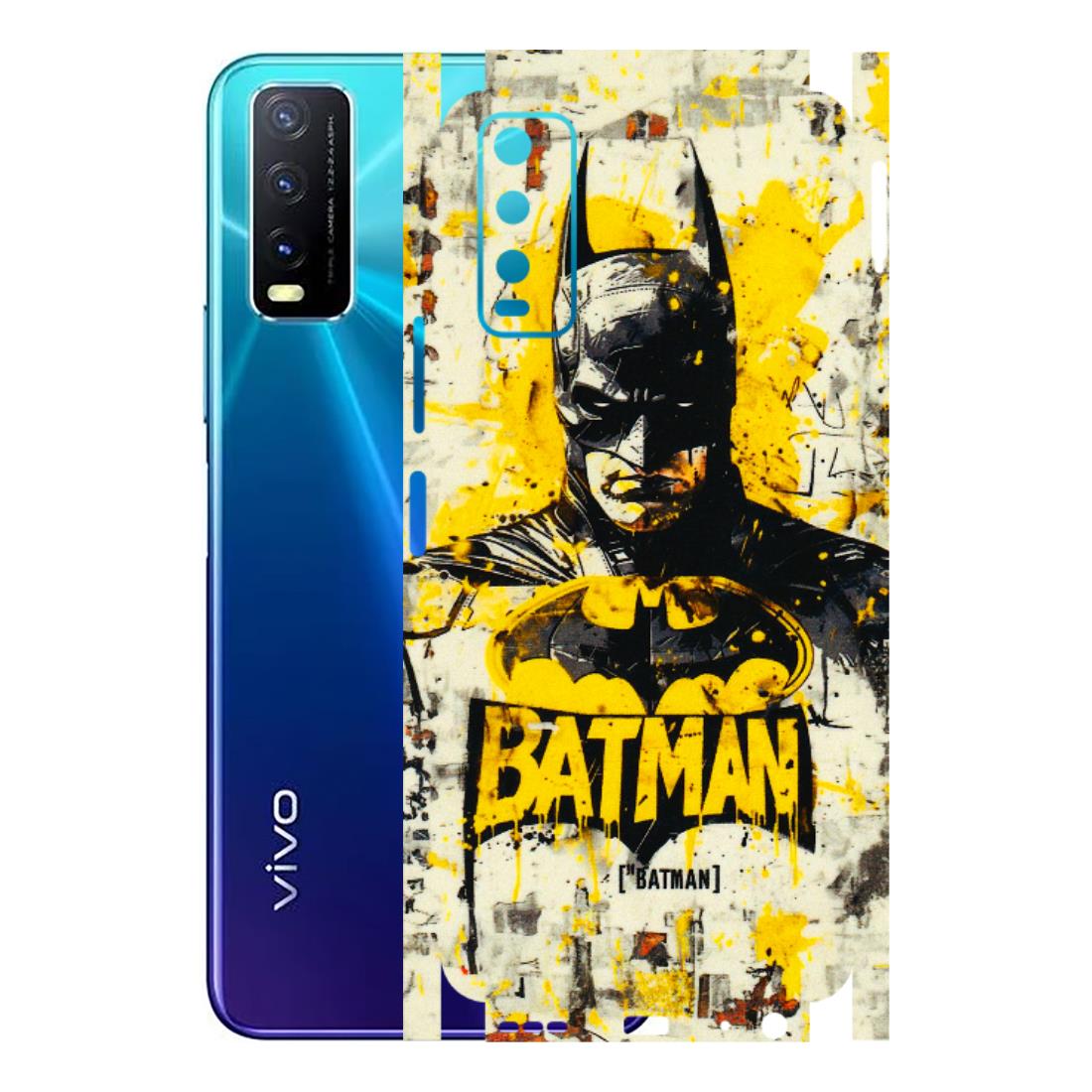 VIVO Y Series Phone Skins (All Models) - Batman Yellow BT - 3D Embossed Finish (L-304) Vivo Y20i