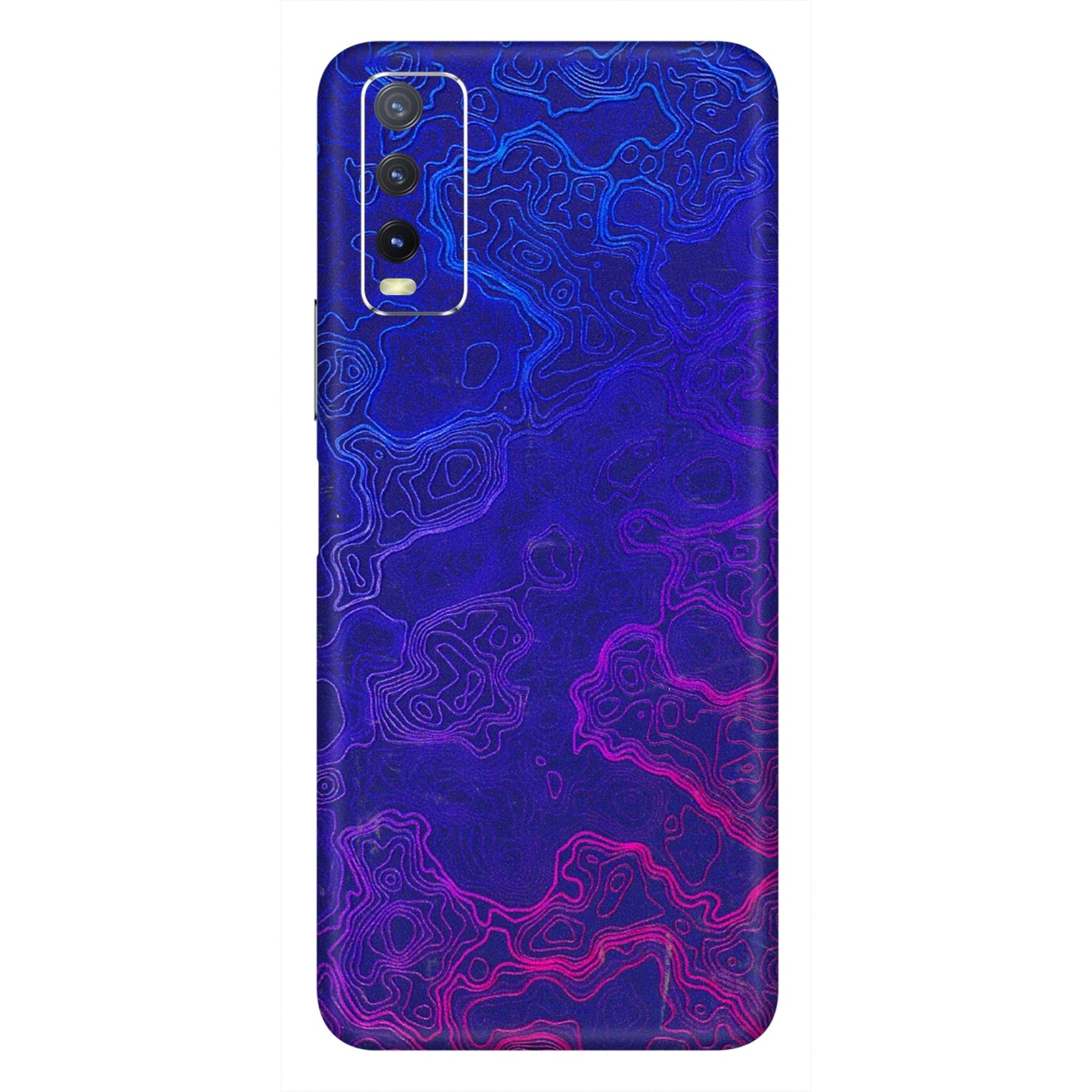 VIVO Y Series Phone Skins (All Models) - Purple Ripples Swirl - 3D Embossed Finish (L-314) Vivo Y20i