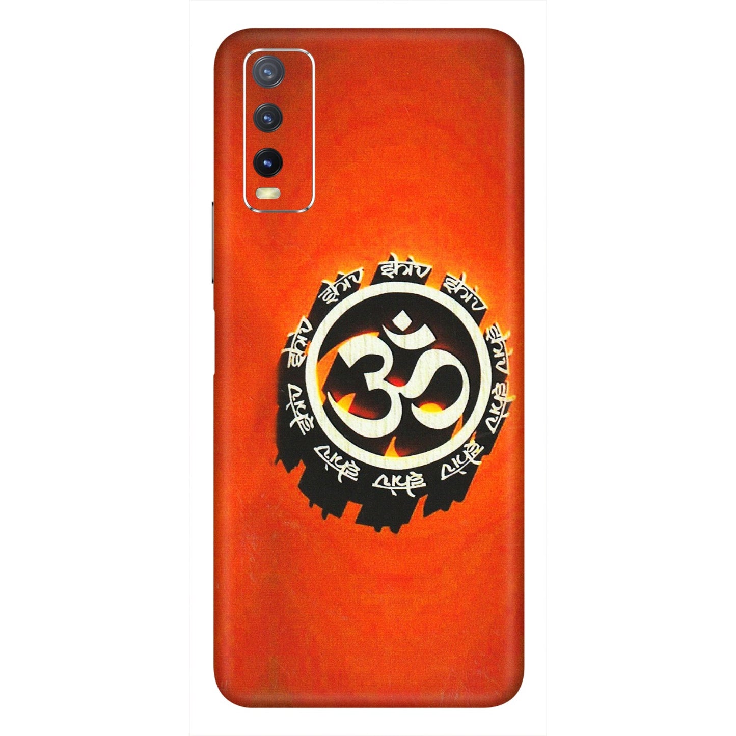 VIVO Y Series Phone Skins (All Models) - Aum Shiv Orange - 3D Embossed Finish (L-32) Vivo Y20i