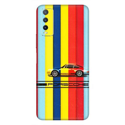VIVO Y Series Phone Skins (All Models) - Multicolour Porche - 3D Embossed Finish (L-39) Vivo Y20i