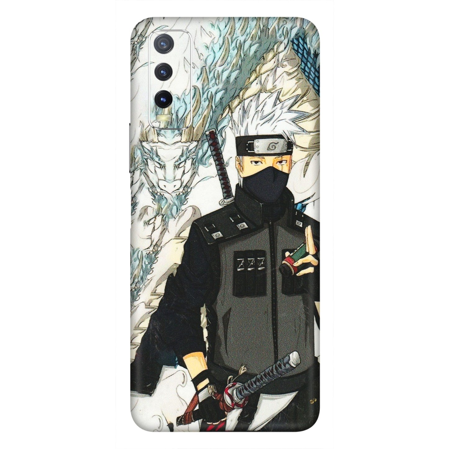 VIVO Y Series Phone Skins (All Models) - Kakashi Hatake Naruto Anime - 3D Embossed Finish (L-46) Vivo Y20i