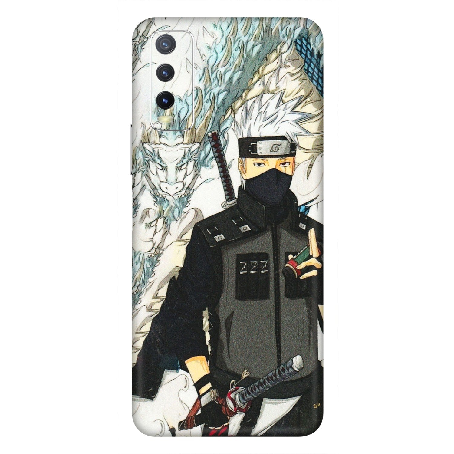 VIVO Y Series Phone Skins (All Models) - Kakashi Hatake Naruto Anime - 3D Embossed Finish (L-46) Vivo Y20i