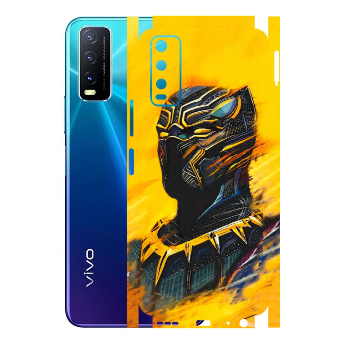 VIVO Y Series Phone Skins (All Models) - Yellow Panther - 3D Embossed Finish (L-54) Vivo Y20i