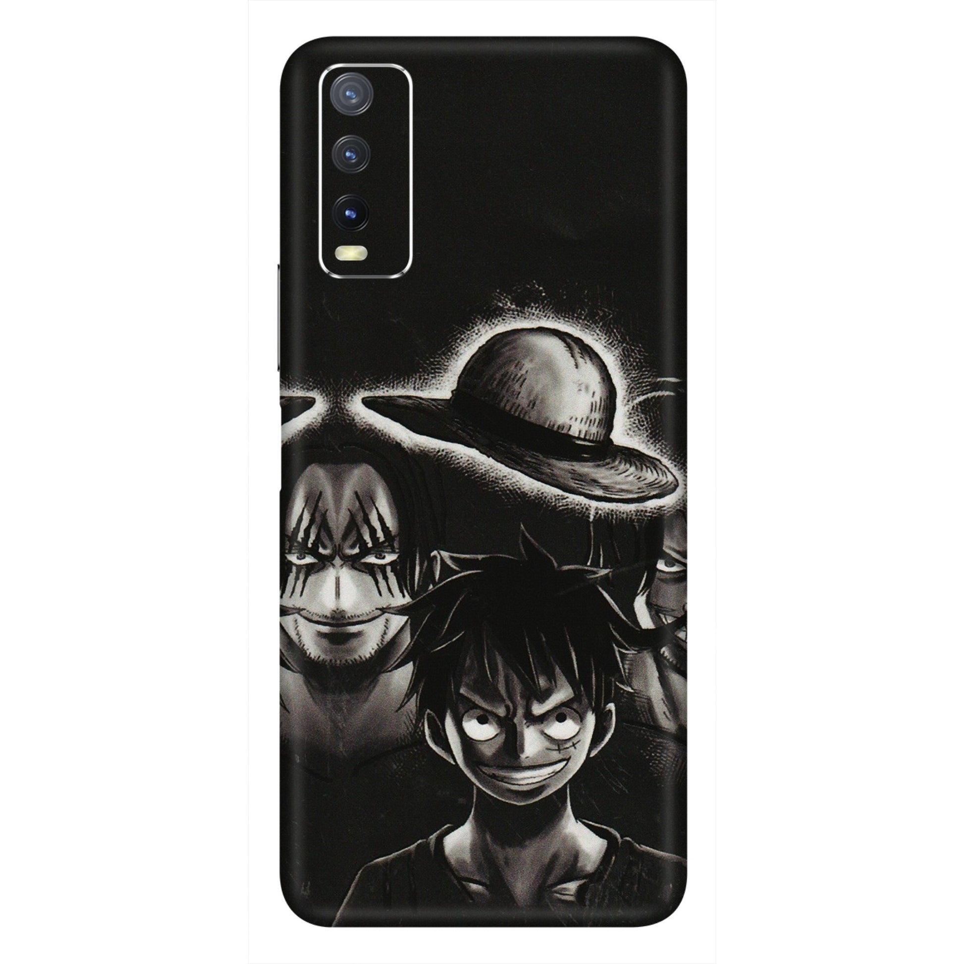 VIVO Y Series Phone Skins (All Models) - Black Luffy Hat - 3D Embossed Finish (L-57) Vivo Y20i