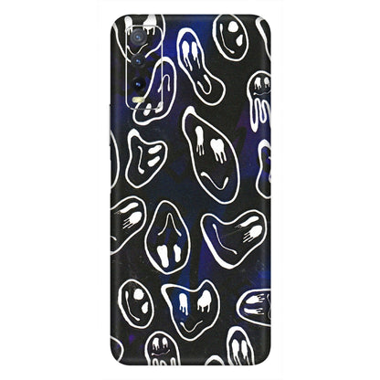 VIVO Y Series Phone Skins (All Models) - Distorted Smileys - 3D Embossed Finish (L-92) Vivo Y20i