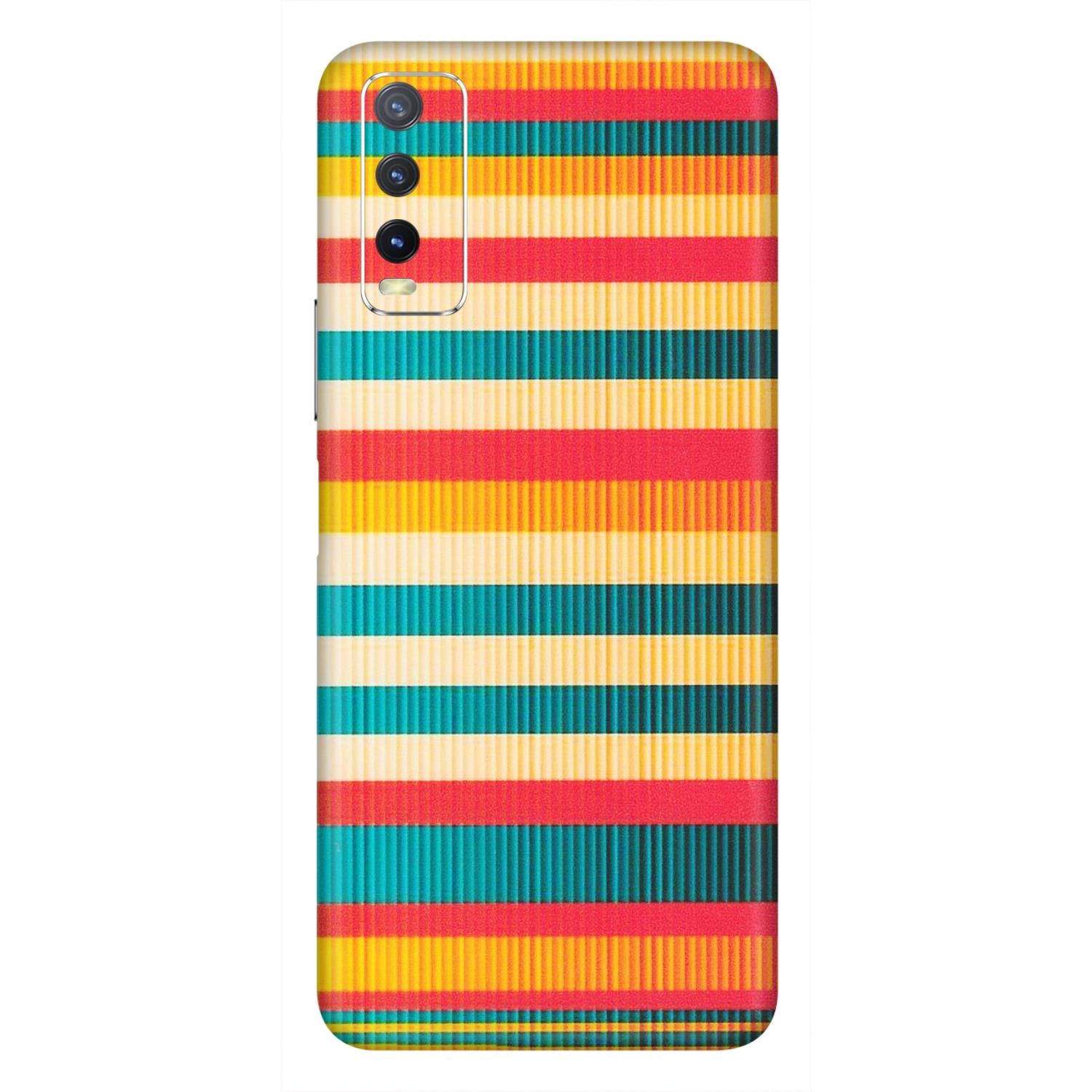 VIVO Y Series Phone Skins (All Models) - Colourful Stripes Soothing Effect - Matte Finish (M-86) Vivo Y20i