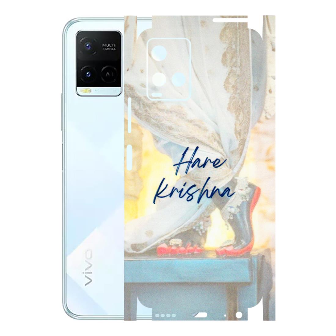 VIVO Y Series Phone Skins (All Models) - Hare Krishna - 3D Embossed Finish (L-03) Vivo Y21E 5G