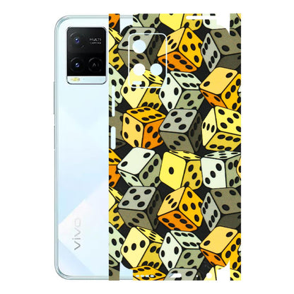 VIVO Y Series Phone Skins (All Models) - Dices Of Life - 3D Embossed Finish (L-04) Vivo Y21E 5G