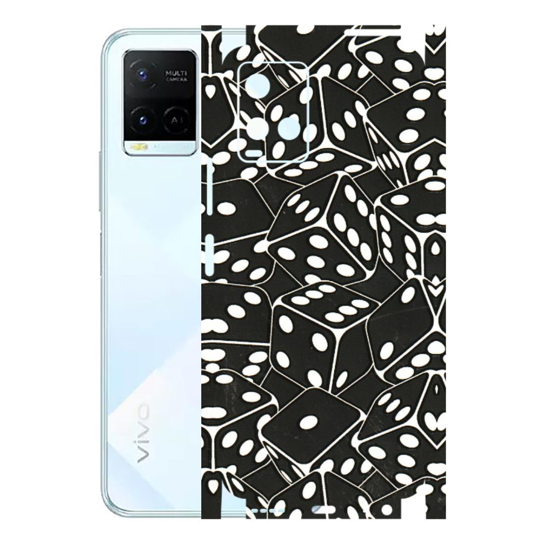 VIVO Y Series Phone Skins (All Models) - Big Black Dices - 3D Embossed Finish (L-106) Vivo Y21E 5G