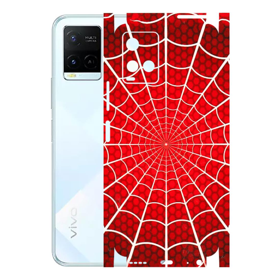 VIVO Y Series Phone Skins (All Models) - Classic Spidey Web - 3D Embossed Finish (L-115) Vivo Y21E 5G
