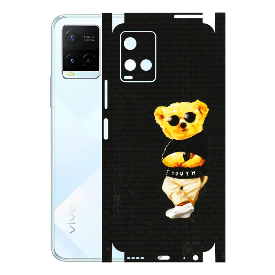 VIVO Y Series Phone Skins (All Models) - Classy Teddy Bear - 3D Embossed Finish (L-116) Vivo Y21E 5G