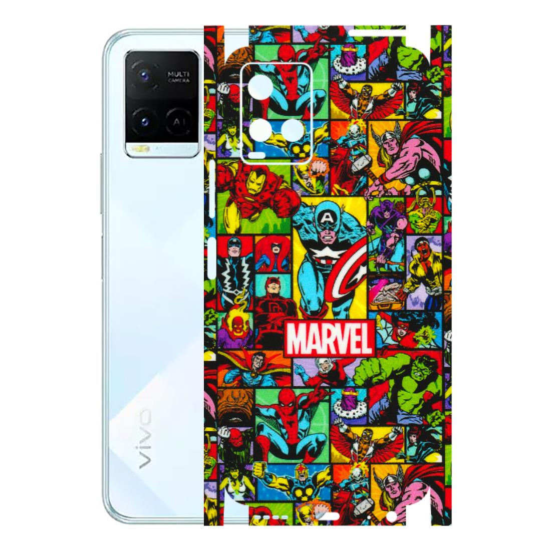 VIVO Y Series Phone Skins (All Models) - MARVELOUS Comic Characters - 3D Embossed Finish (L-129) Vivo Y21E 5G