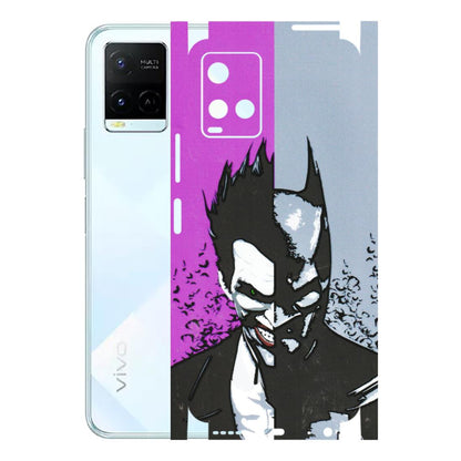 VIVO Y Series Phone Skins (All Models) - Batman & Joker - 3D Embossed Finish (L-143) Vivo Y21E 5G