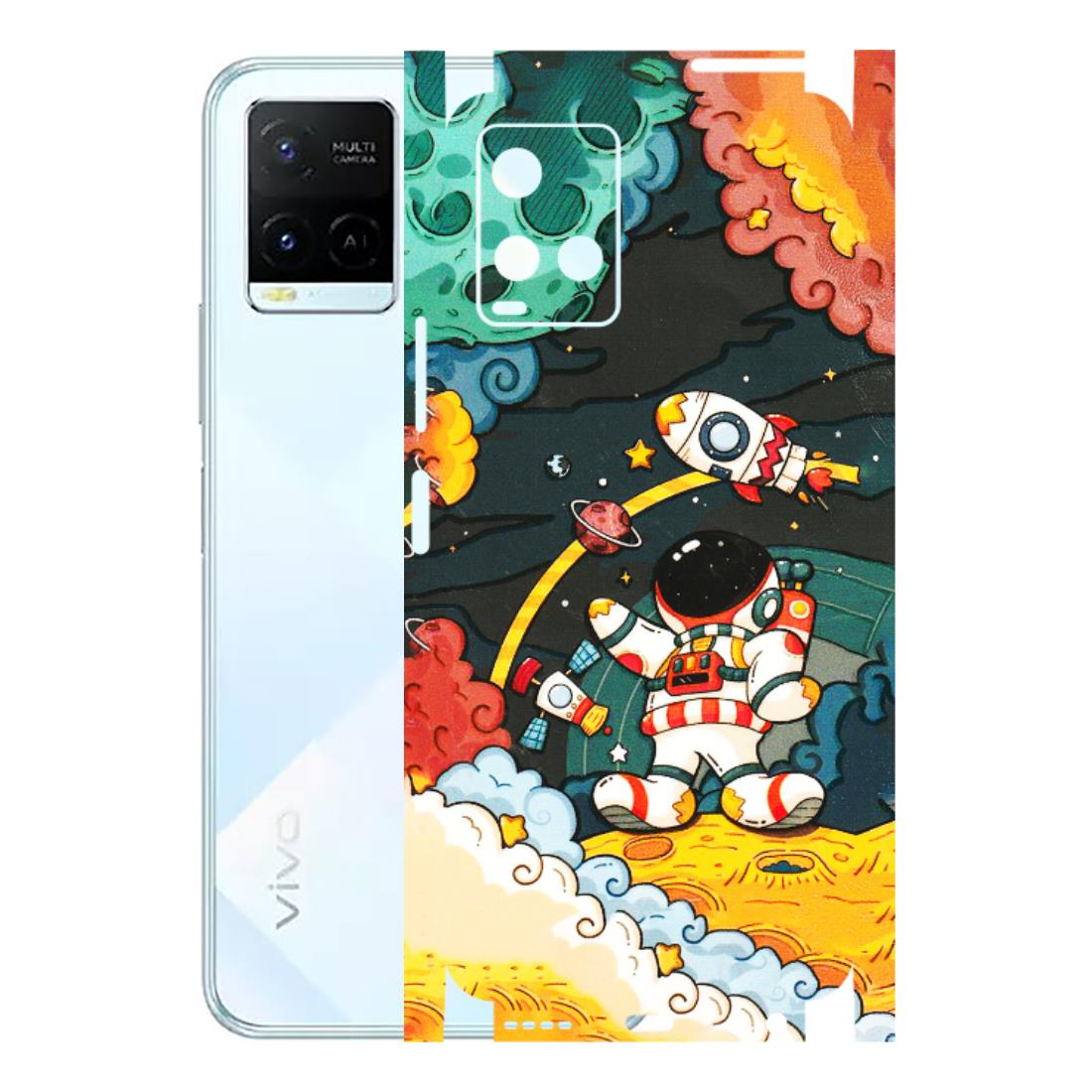 VIVO Y Series Phone Skins (All Models) - Astronauts & Spaceship - 3D Embossed Finish (L-145) Vivo Y21E 5G