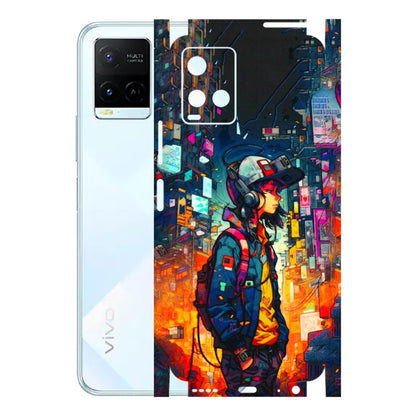 VIVO Y Series Phone Skins (All Models) - Street Anime Guy - 3D Embossed Finish (L-158) Vivo Y21E 5G