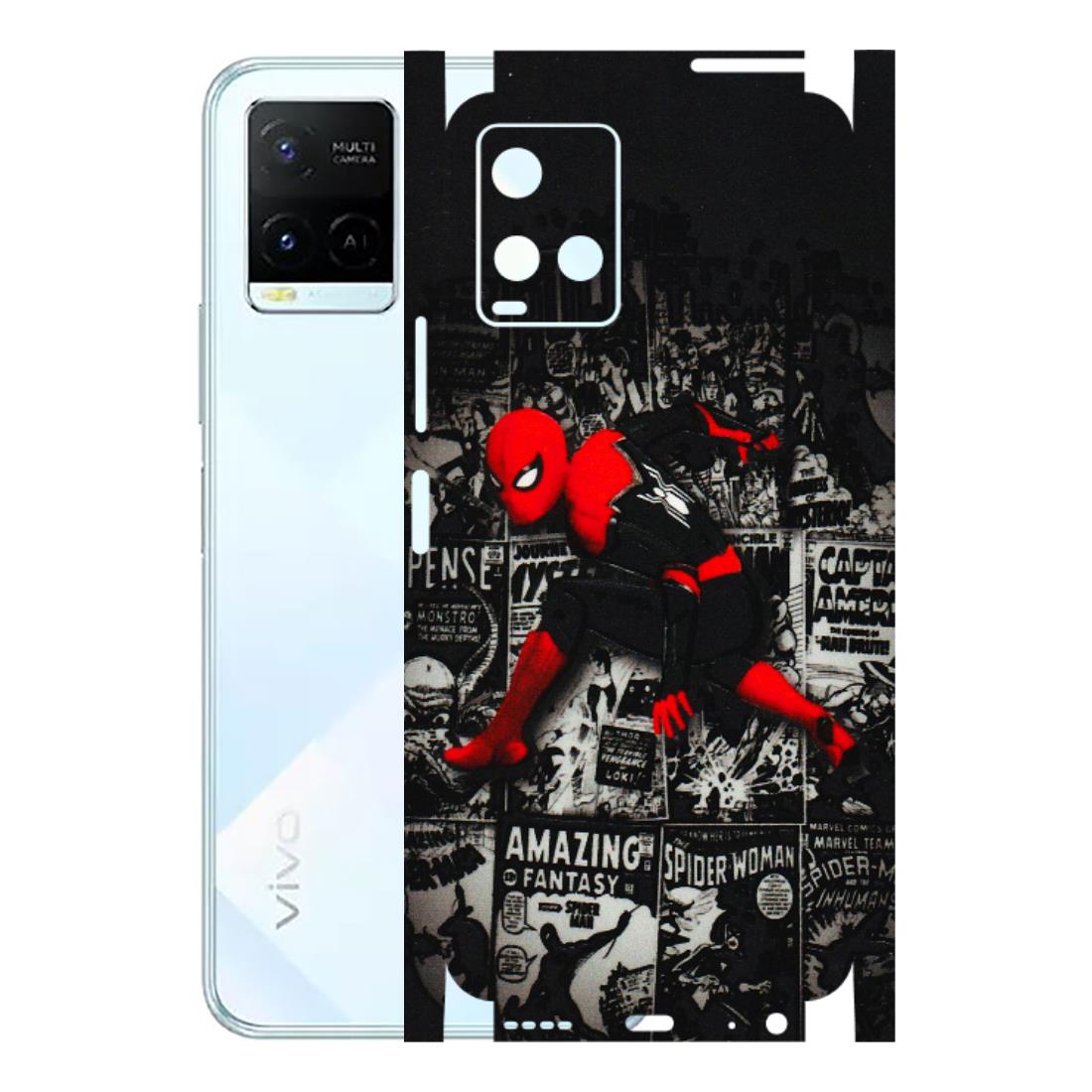 VIVO Y Series Phone Skins (All Models) - SpiderMan New - 3D Embossed Finish (L-162) Vivo Y21E 5G