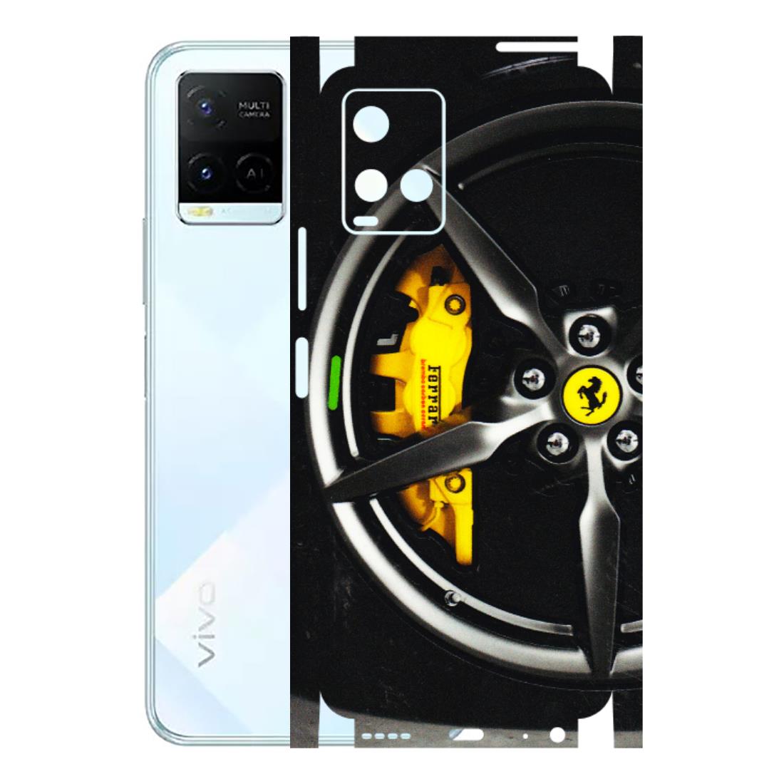VIVO Y Series Phone Skins (All Models) - Ferrari Wheel Alloy - 3D Embossed Finish (L-173) Vivo Y21E 5G