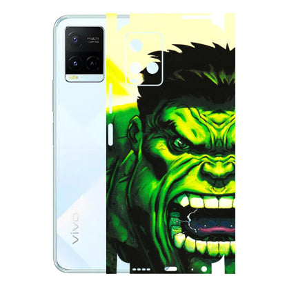 VIVO Y Series Phone Skins (All Models) - Hulk - 3D Embossed Finish (L-180) Vivo Y21E 5G
