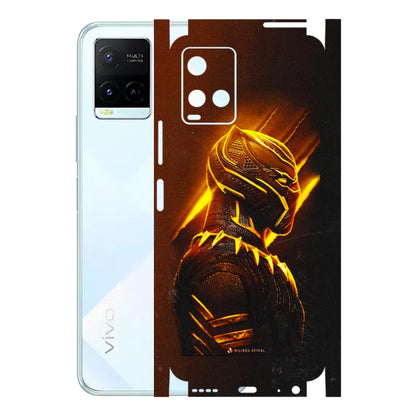 VIVO Y Series Phone Skins (All Models) - Gold Black Panther - 3D Embossed Finish (L-181) Vivo Y21E 5G