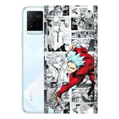VIVO Y Series Phone Skins (All Models) - Anime Comic - 3D Embossed Finish (L-192) Vivo Y21E 5G
