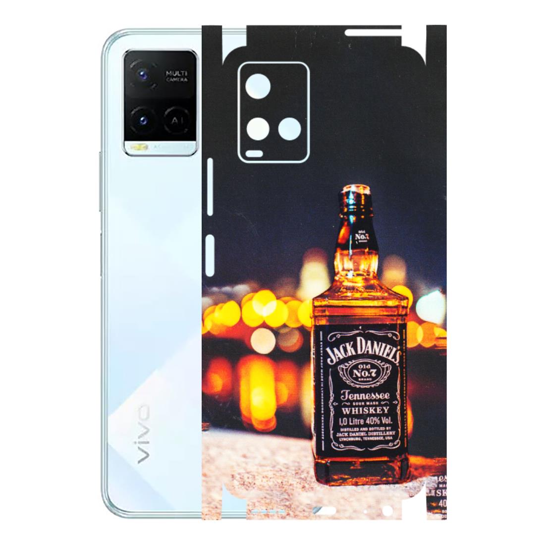 VIVO Y Series Phone Skins (All Models) - JD Whiskey Bottle - 3D Embossed Finish (L-20) Vivo Y21E 5G