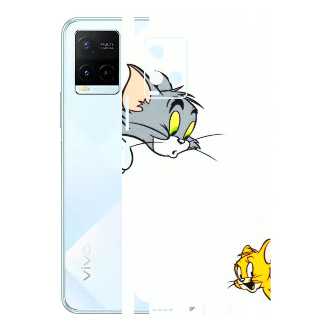 VIVO Y Series Phone Skins (All Models) - Cute Tom And Jerry - 3D Embossed Finish (L-220) Vivo Y21E 5G
