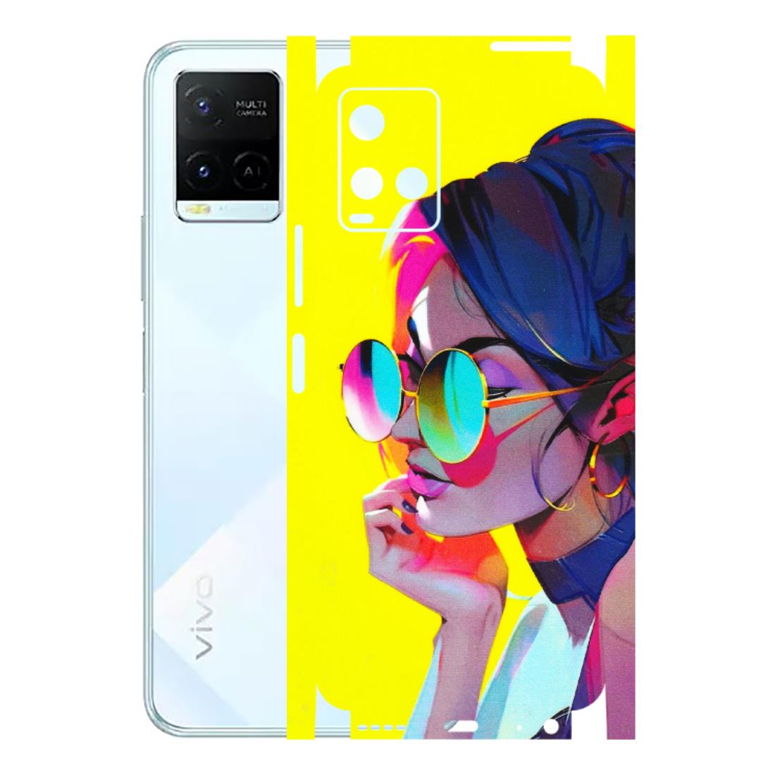 VIVO Y Series Phone Skins (All Models) - Bold Stylish Girl - 3D Embossed Finish (L-222) Vivo Y21E 5G