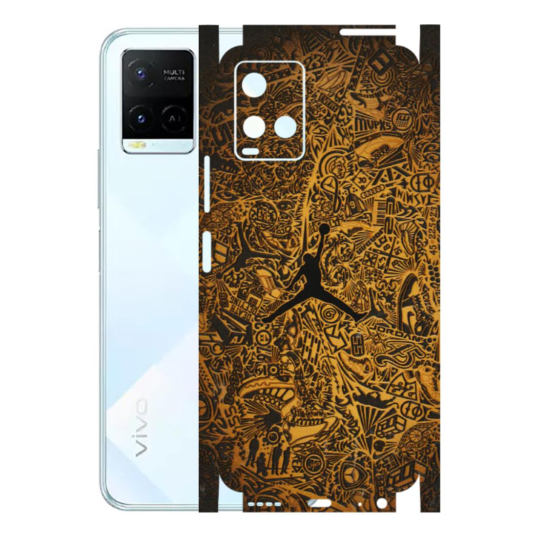 VIVO Y Series Phone Skins (All Models) - Premium Gold Basketball Player - 3D Embossed Finish (L-236) Vivo Y21E 5G