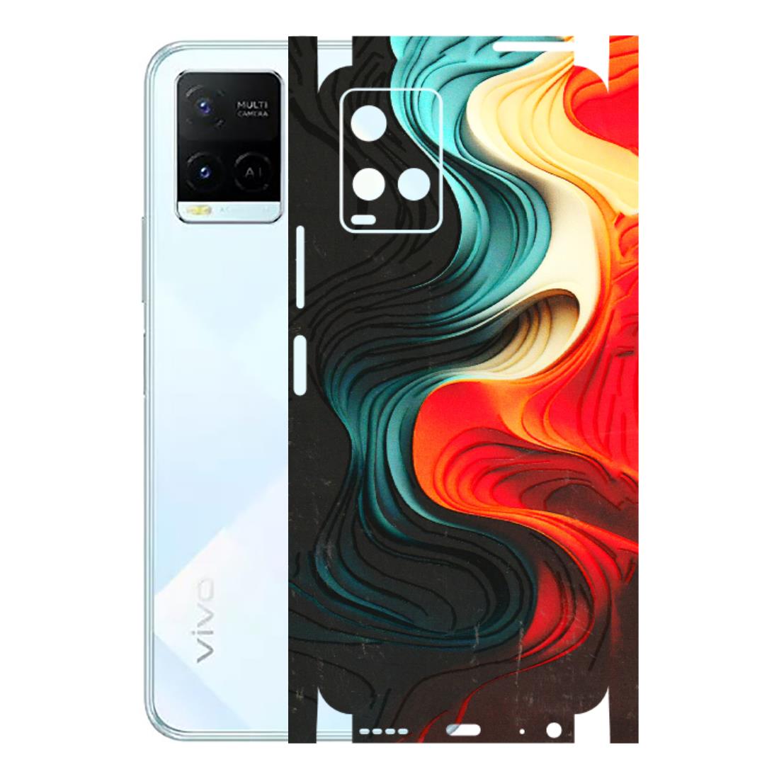 VIVO Y Series Phone Skins (All Models) - The Silky Swirl - 3D Embossed Finish (L-240) Vivo Y21E 5G