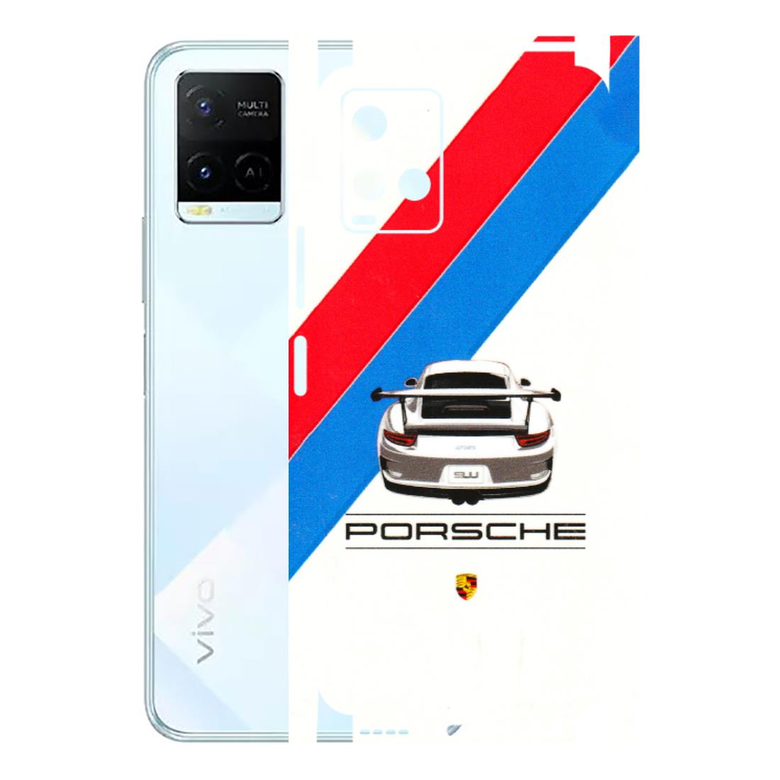 VIVO Y Series Phone Skins (All Models) - Porche Car Sober Logo - 3D Embossed Finish (L-248) Vivo Y21E 5G