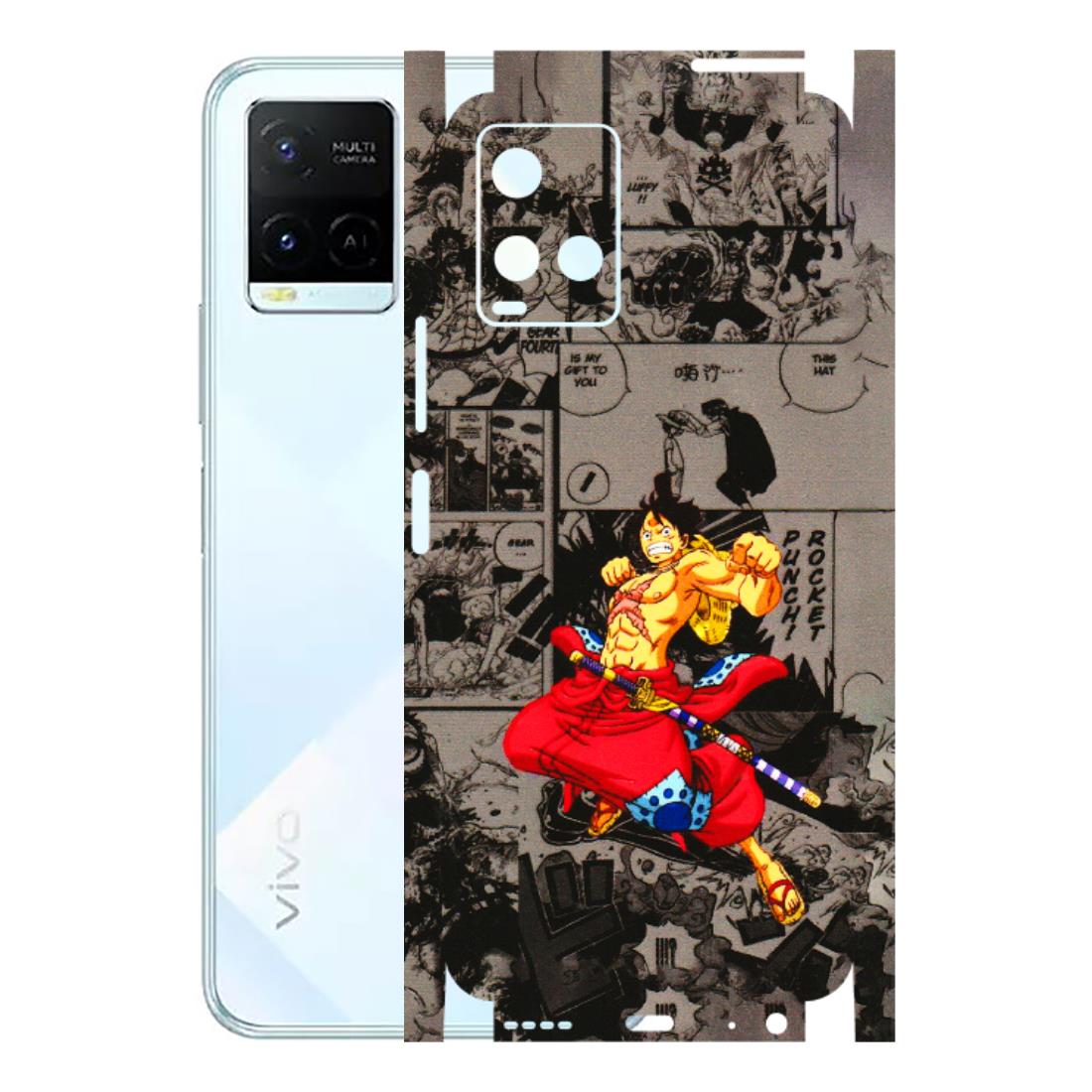 VIVO Y Series Phone Skins (All Models) - One Piece Rocket Punch Manga - 3D Embossed Finish (L-25) Vivo Y21E 5G