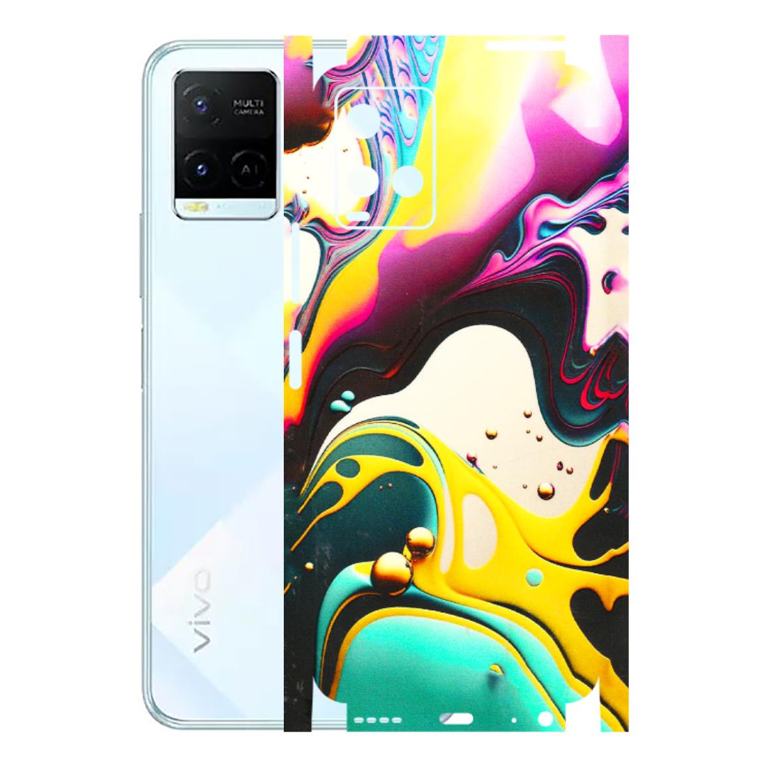 VIVO Y Series Phone Skins (All Models) - Multicolor Abstract pattern - 3D Embossed Finish (L-254) Vivo Y21E 5G