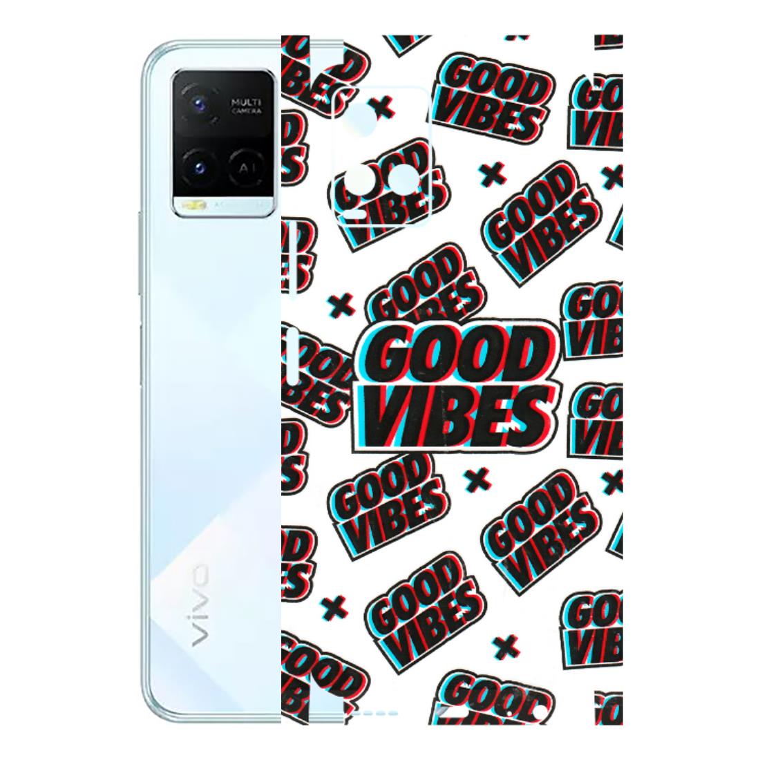 VIVO Y Series Phone Skins (All Models) - Good Vibes - 3D Embossed Finish (L-282) Vivo Y21E 5G