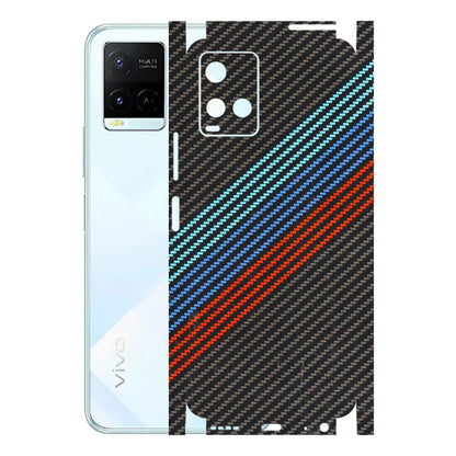 VIVO Y Series Phone Skins (All Models) - Carbon BM - 3D Embossed Finish (L-302) Vivo Y21E 5G
