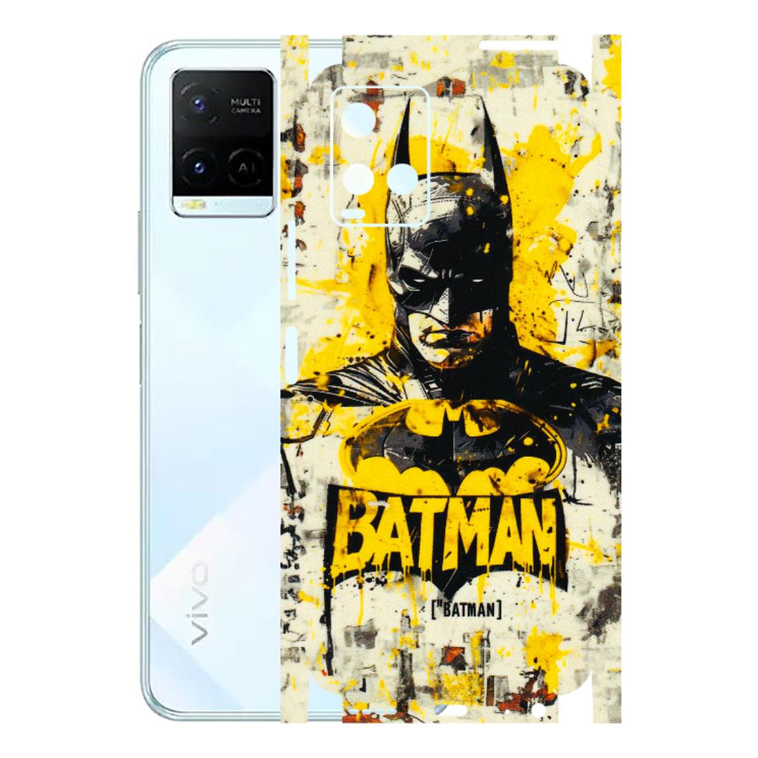 VIVO Y Series Phone Skins (All Models) - Batman Yellow BT - 3D Embossed Finish (L-304) Vivo Y21E 5G