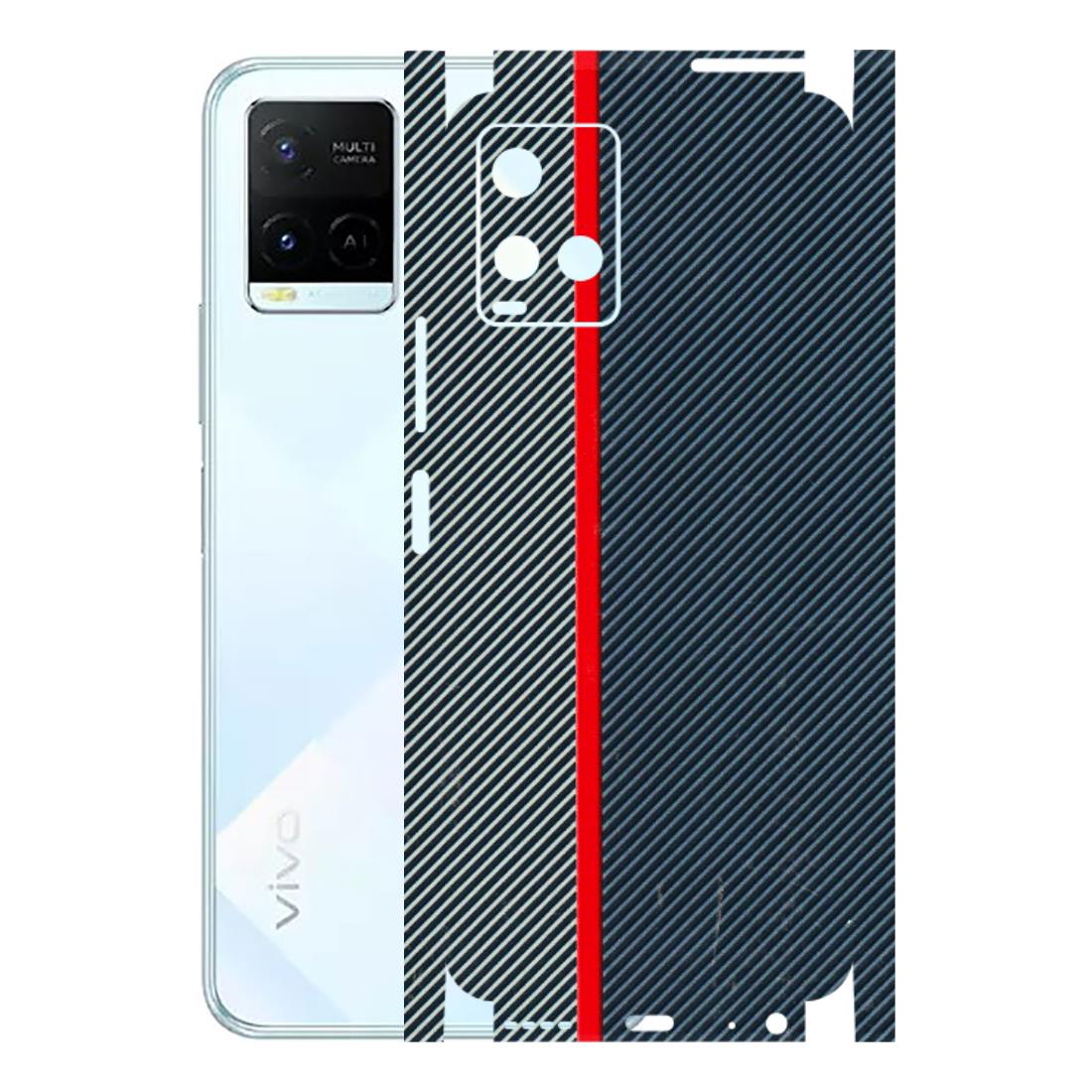 VIVO Y Series Phone Skins (All Models) - Blue Sober Lines - 3D Embossed Finish (L-305) Vivo Y21E 5G