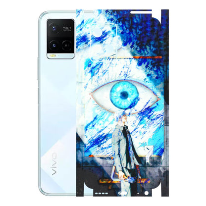 VIVO Y Series Phone Skins (All Models) - Anime Sea Blue Eye - 3D Embossed Finish (L-318) Vivo Y21E 5G