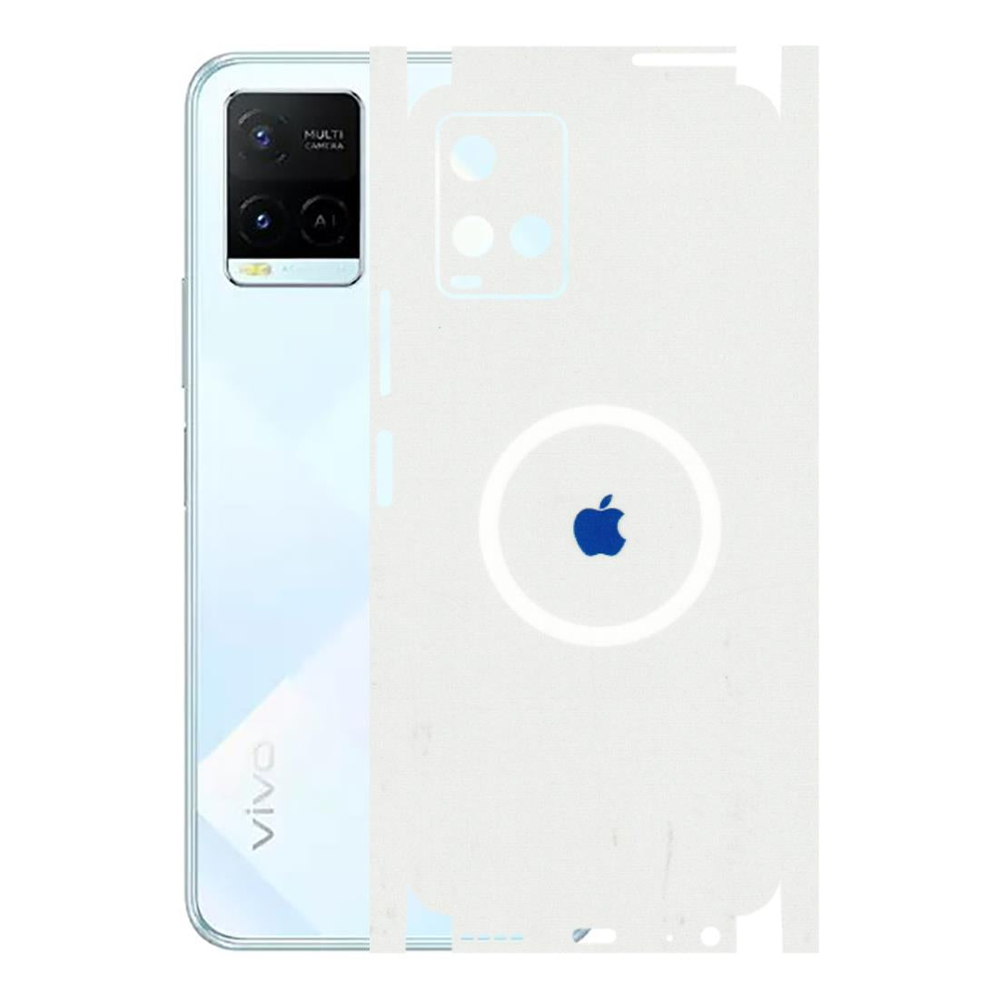 VIVO Y Series Phone Skins (All Models) - iPhone Magsafe Logo - 3D Embossed Finish (L-320) Vivo Y21E 5G