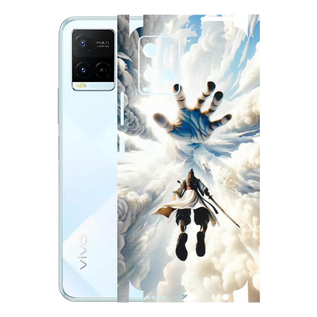 VIVO Y Series Phone Skins (All Models) - Big Hand With Monkey King - 3D Embossed Finish (L-323) Vivo Y21E 5G