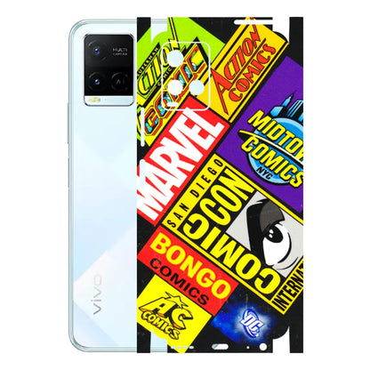 VIVO Y Series Phone Skins (All Models) - Bongo Comic Con - 3D Embossed Finish (L-325) Vivo Y21E 5G